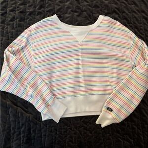 Abercrombie & Fitch White and Pastel Sweatshirt